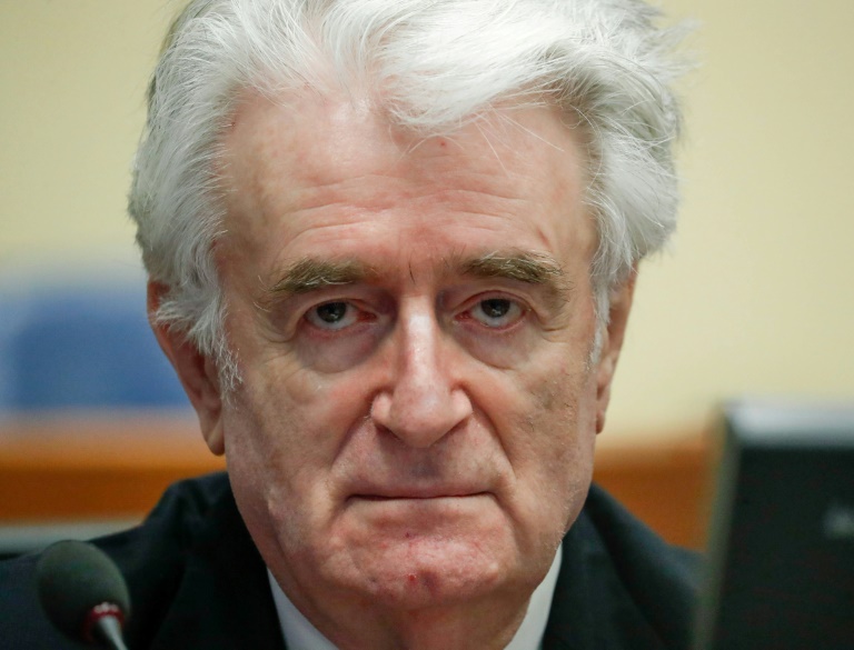 Former Bosnian Serb leader Radovan Karadzic was notorious for his role in the 1995 Srebrenica massacre, the worst bloodletting on European soil since World War II — AFP