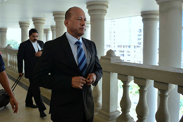 Former AIAC director Datuk Prof Dr Sundra Rajoo appears at the Kuala Lumpur Court Complex on March 26, 2019. — Bernama