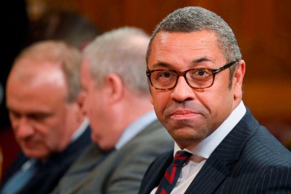 British Secretary of State for Foreign, Commonwealth and Development Affairs James Cleverly looks on during a state visit of South African President Cyril Ramaphosa at the Houses of Parliament, in London, Britain, November 22, 2022. REUTERSpix