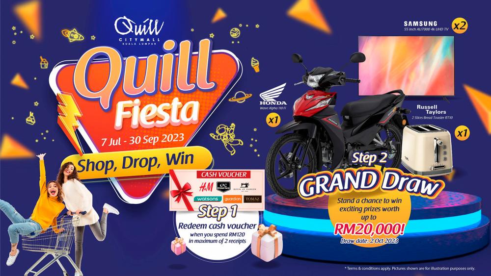 ‘Quill Fiesta’ to thrill shoppers come Merdeka and Malaysia Day $!‘Quill Fiesta’ to thrill shoppers come Merdeka and Malaysia Day