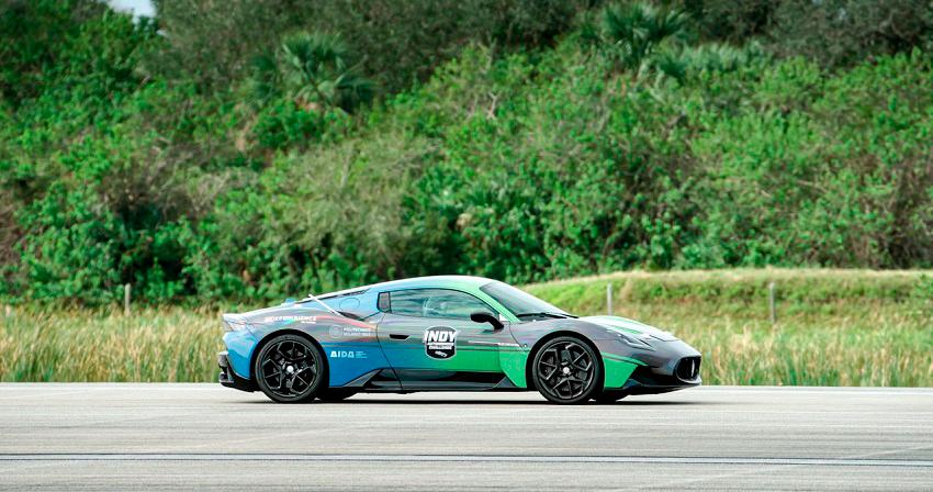 The Maserati MC20 Coupe set a new autonomous world speed record