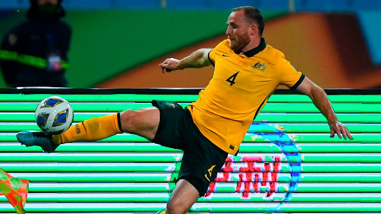 Australia’s defender Rhyan Grant in action during the FIFA World Cup Qatar 2022 qualifying round group B match against Vietnam. – AFPPIX