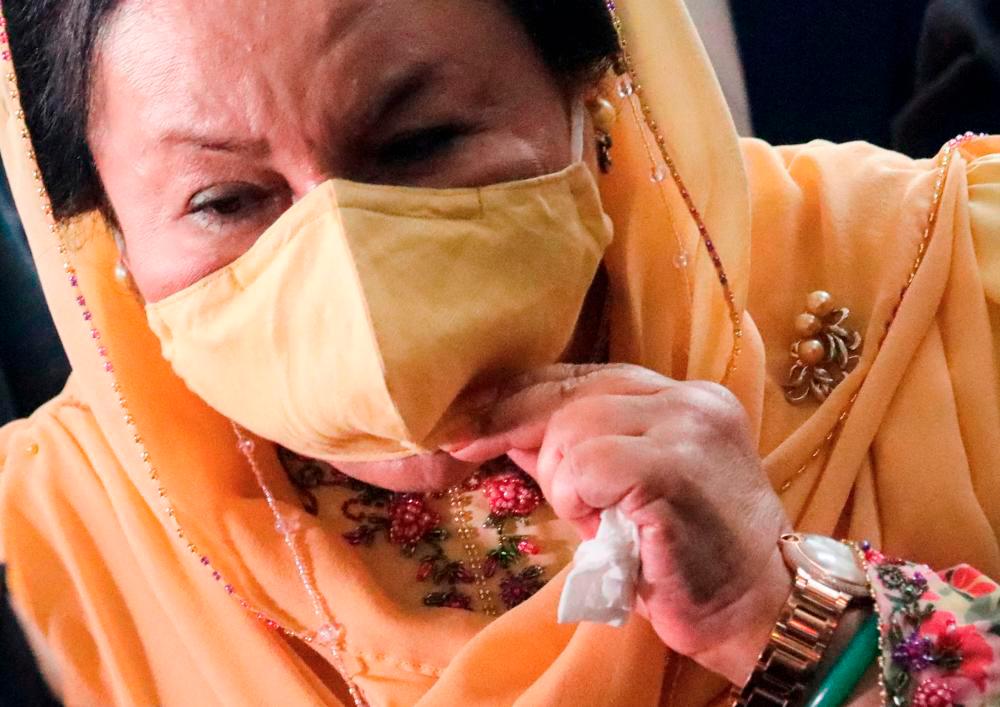 Rosmah arriving at the High Court on Sept 1. She was sentenced to 10 years’ jail on each charge, to be served concurrently, and a record RM970 million fine. – REUTERSPIX