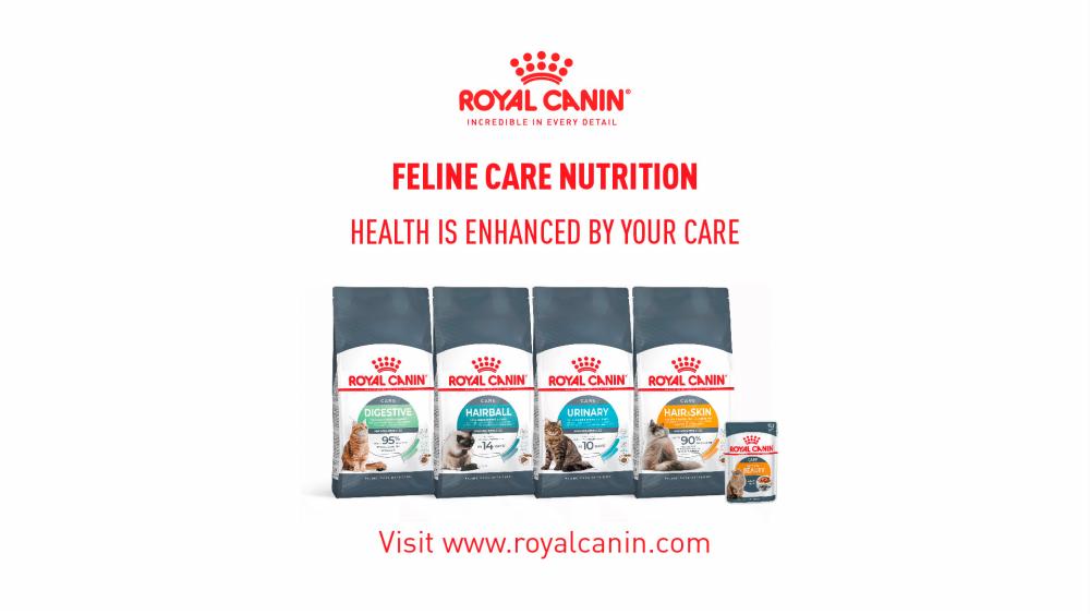 Royal Canin’s feline care nutrition range. $!Royal Canin’s feline care nutrition range.