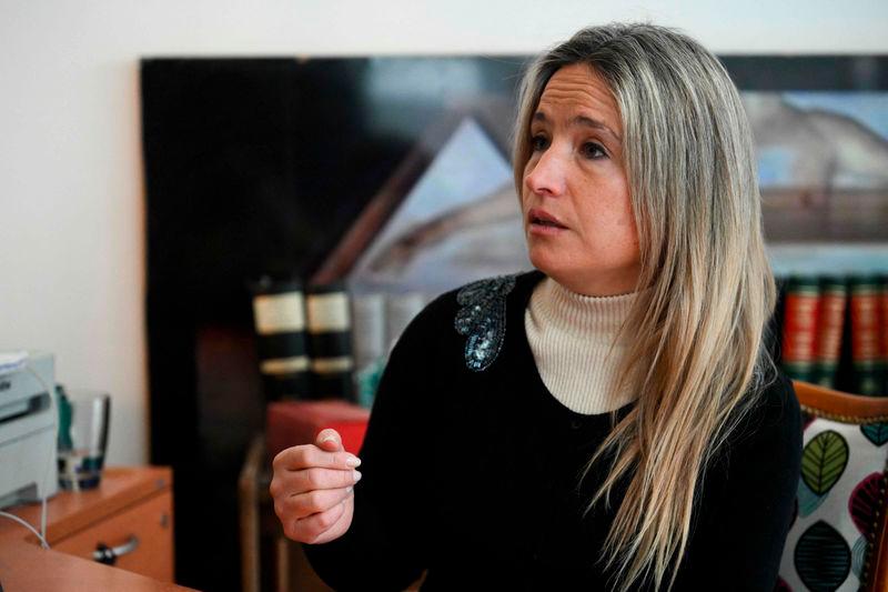 Natacha Romano, the lawyer of an Argentine woman who has accused two French international rugby players of rape - AFPpix