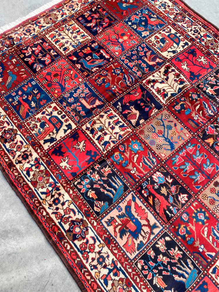 $!The Bakhtiari carpets, named after the nomads of the Bakhtiari tribe who reside in the Sagros Mountains near Esfahan, are among the most resilient of all Persian rugs. –Rugmaster
