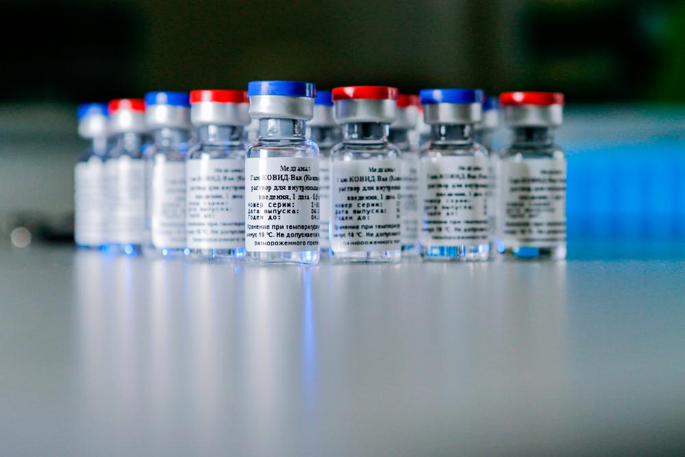 This handout picture taken on August 6, 2020 and provided by the Russian Direct Investment Fund shows the vaccine against the coronavirus disease, developed by the Gamaleya Research Institute of Epidemiology and Microbiology. — AFP