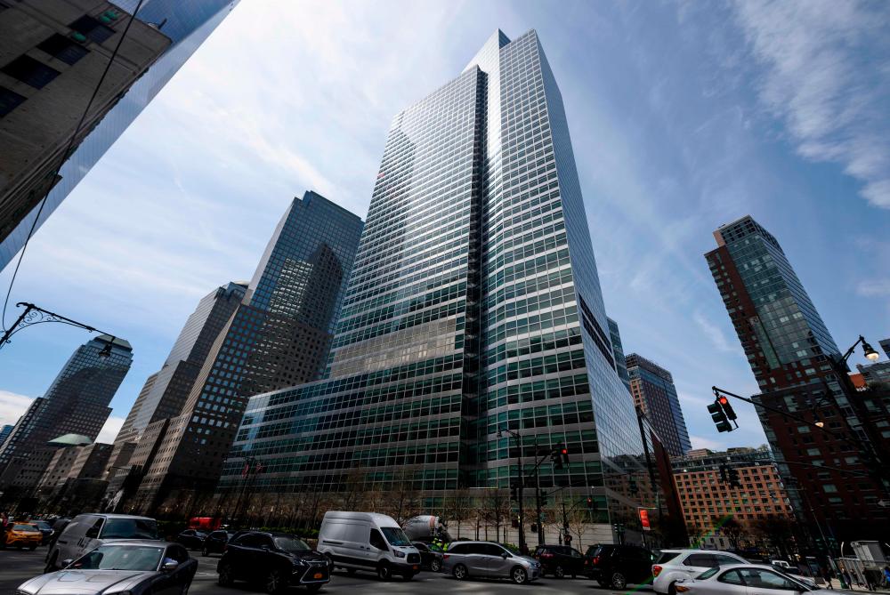 The headquarters of Goldman Sachs in New York City. – AFPPIX