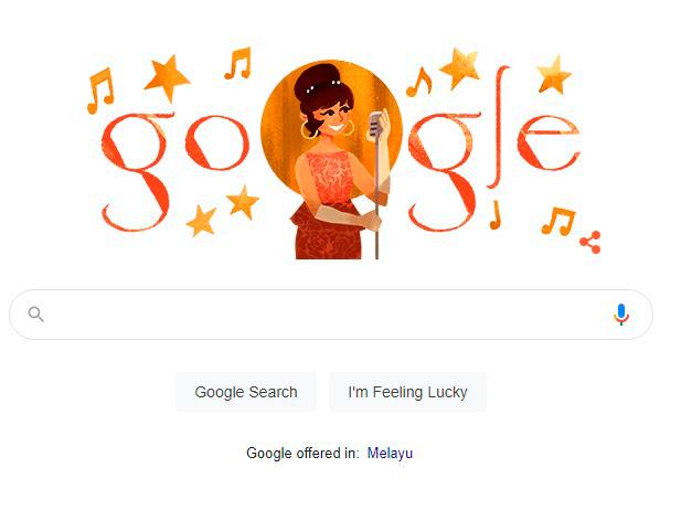 Google papar ‘doodle’ khas hargai biduanita Saloma