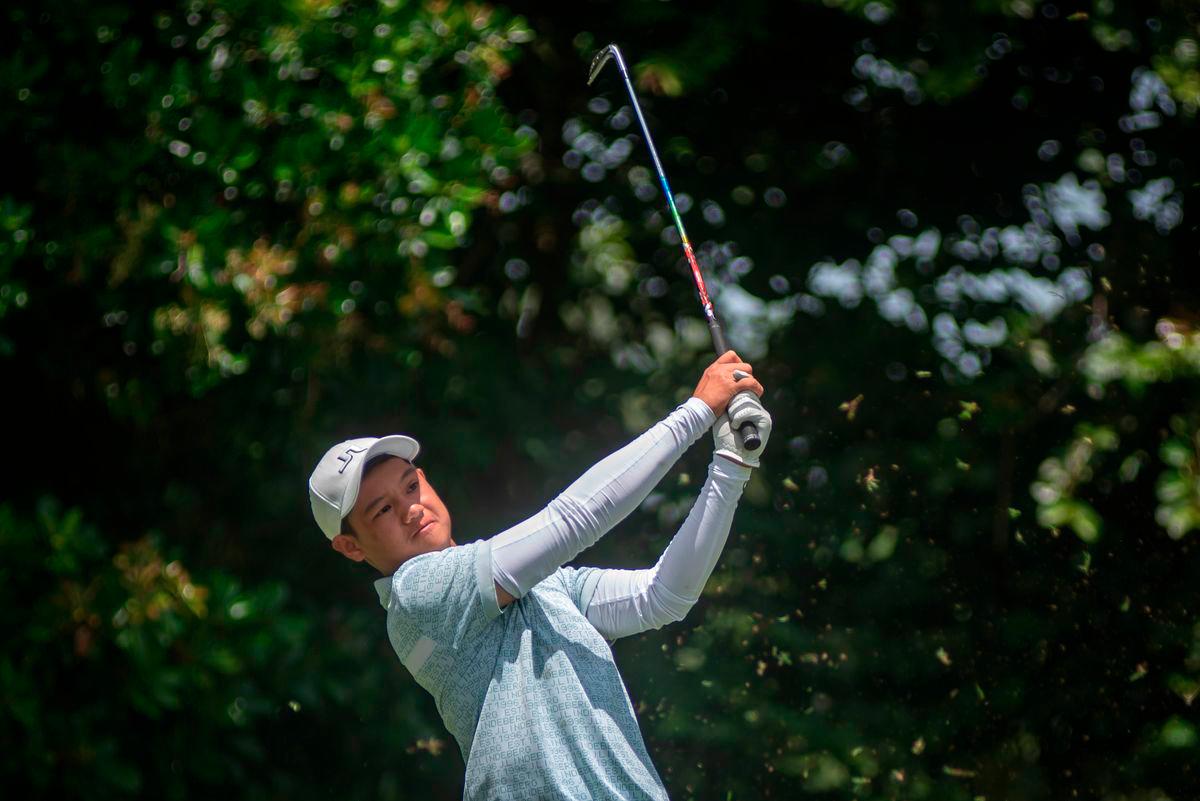 Sarawak's young golfer Anson Yeo Boon Xiang. - BERNAMA