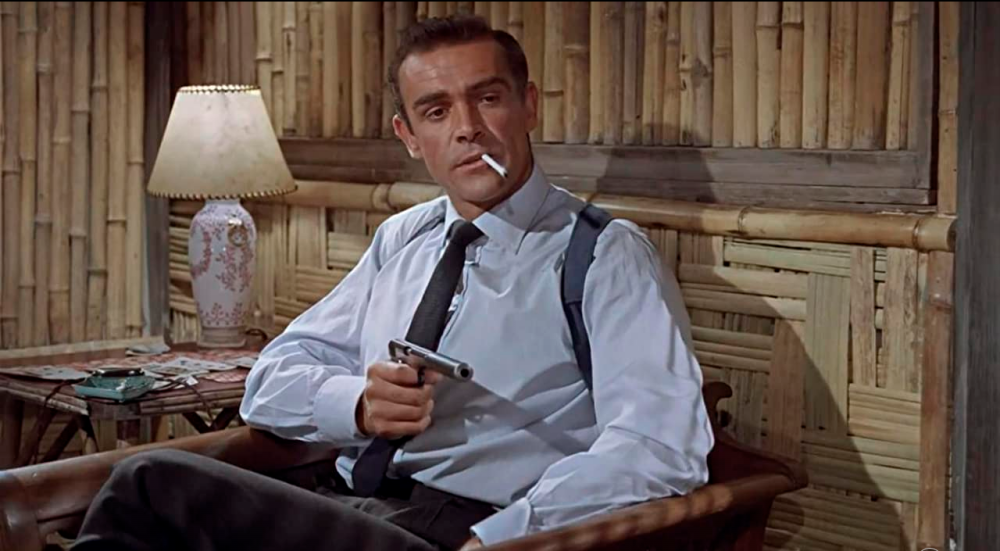 Sean Connery in a scene from Dr. No.
