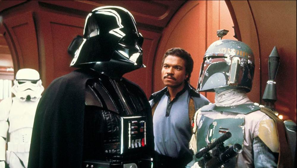 Bullock as Boba Fett in this scene from Star Wars: The Empire Strikes Back
