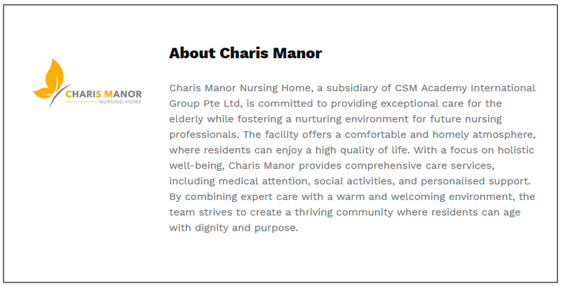 $!Charis Manor’s Certification Programme and Externship to Prioritise Mental Health Care for the Elderly