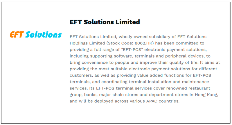 $!EFT Solutions Showcases Signature Project in eCommerce Expo Asia ‧ Singapore