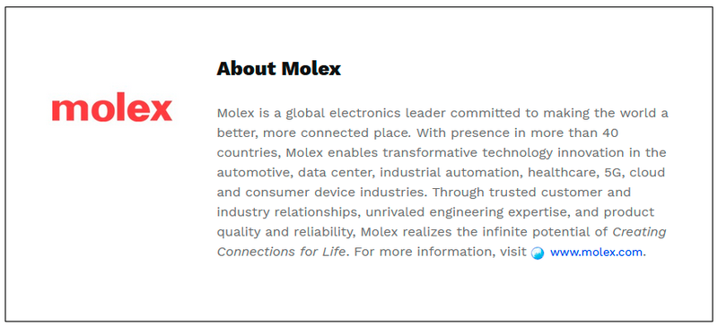 $!Molex Explores Evolution of 48-Volt Systems in New Industry Report that Traces Major Transformation of Automotive Power Architectures