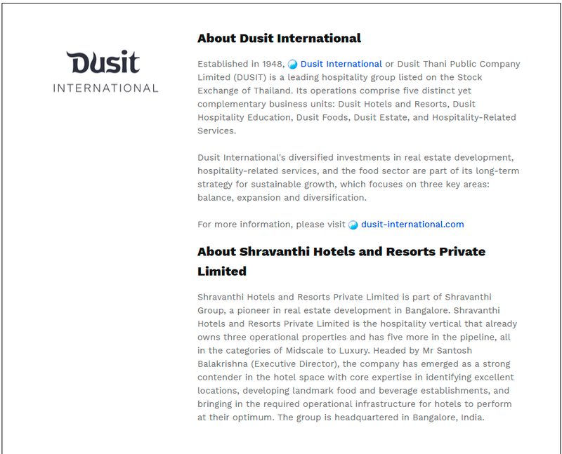 $!Dusit Hotels and Resorts expands Devarana – Dusit Retreats portfolio with its first holistic wellness retreat in India