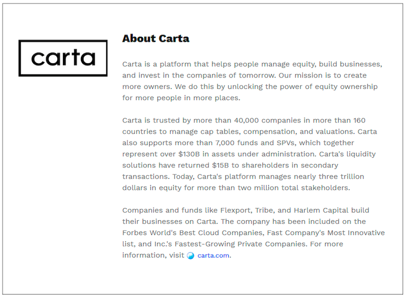 $!Carta continues with global expansion in Australia to support the country’s local startup and investor ecosystem