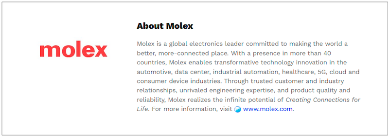 $!Molex Drives Intelligent Supply Chain Collaboration with SAP Solutions