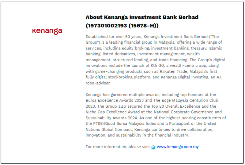 $!Kenanga Investment Bank Highlights Collective Efforts Against Fraud in its 8th Annual Fraud Awareness Week