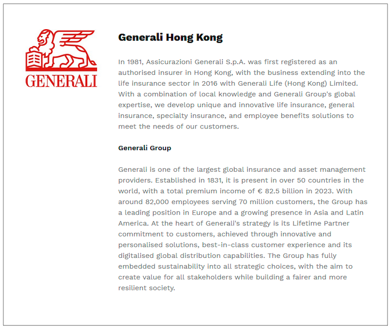 $!Generali Hong Kong Assigned ‘A’ Rating with ‘Stable’ Outlook by Fitch Ratings