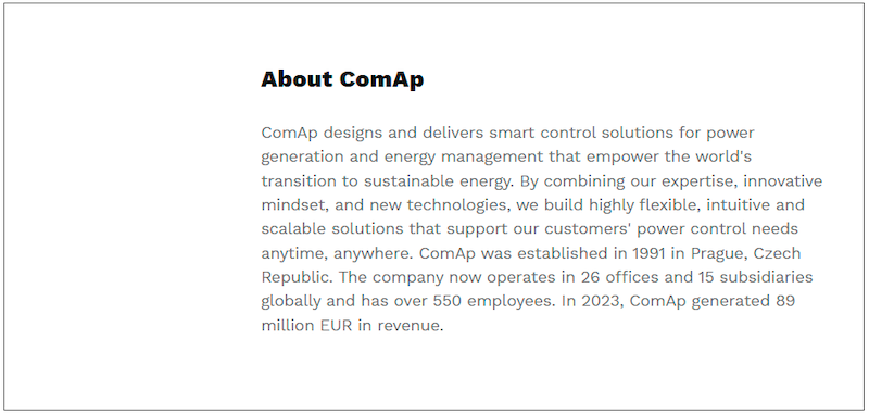 $!ComAp S.E. Asia Was Granted Green Innovation Award for Excellence in Sustainable Energy Solutions