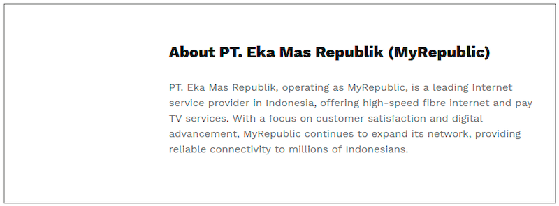 $!PT. Eka Mas Republik (MyRepublic) Celebrates Double Recognition at ACES Awards