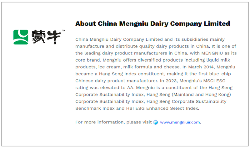 $!Mengniu Driving Development of Innovative HMO Nutritional Ingredients