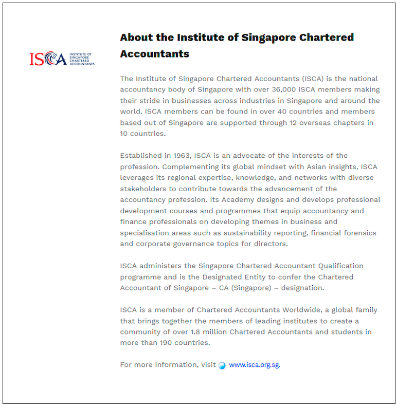 $!ISCA and Kaplan Higher Education Academy Forms Partnership to Grow the Accountancy Profession in Singapore