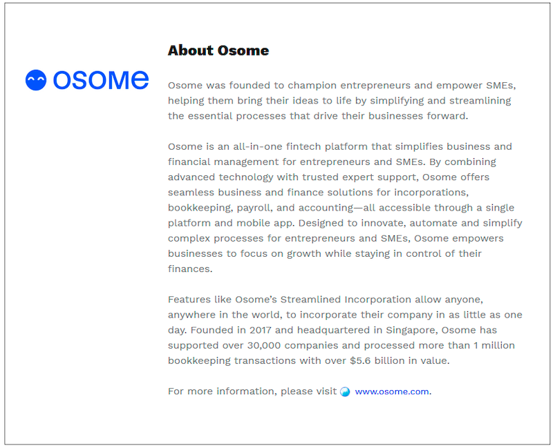 $!Osome Reports Over 25% Revenue Growth, Driven by Product and Operational Progress, Sets 2025 Roadmap for Sustainable Growth