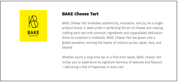 BAKE Cheese Tart Returns to Singapore: A Freshly Baked Delight from Hokkaido $!BAKE Cheese Tart Returns to Singapore: A Freshly Baked Delight from Hokkaido