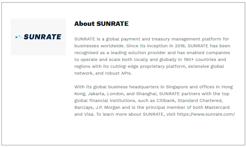 $!SUNRATE Expands Beyond Global Payments in 2025 by Introducing New Treasury Solutions