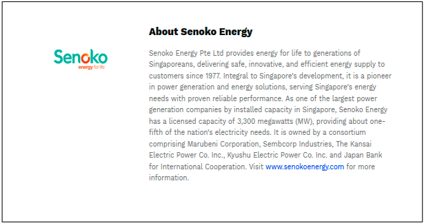 $!Senoko Energy Launches New LifeSteady Price Plan Offering Guaranteed Savings off SP Tariff