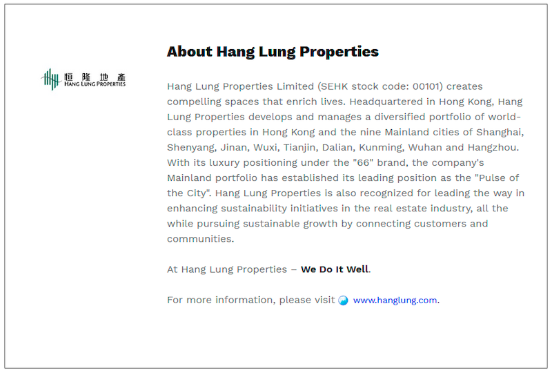 $!Hang Lung Announces Official Name of “Xi Zhe Wuxi, Curio Collection by Hilton” at Center 66, Set to Open in Q4 2025