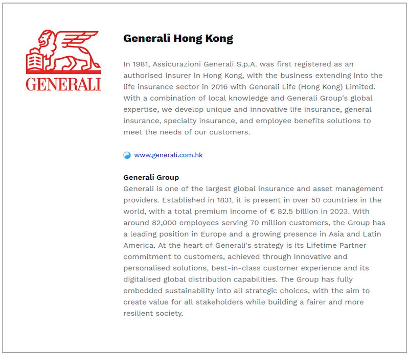 $!Generali Hong Kong Triumphs Multiple Wins at the “10Life 5-Star Insurance Awards 2025”