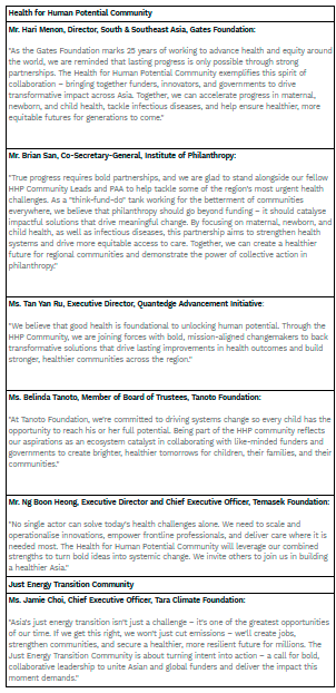 Philanthropy Asia Alliance Launches Two New Communities to Tackle Health Challenges and Accelerate Asia’s Just Energy Transition $!Philanthropy Asia Alliance Launches Two New Communities to Tackle Health Challenges and Accelerate Asia’s Just Energy Transition