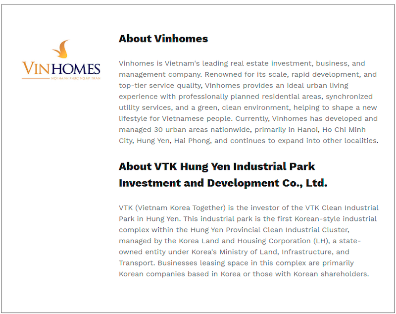 Vinhomes strategically partners with VTK to build a model Korean community in ocean city $!Vinhomes strategically partners with VTK to build a model Korean community in ocean city