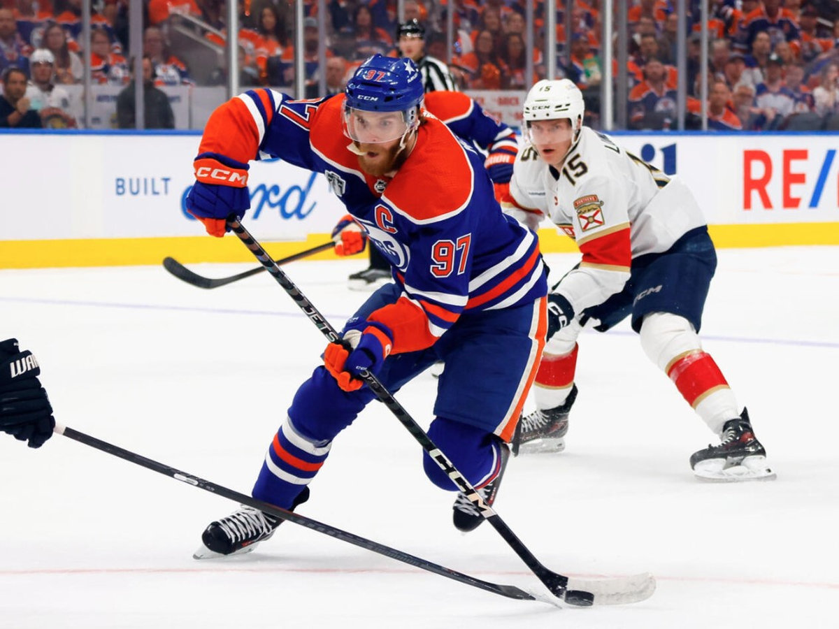 Edmonton’s Connor McDavid will try to lead the Oilers over the defending champion Florida Panthers in the NHL’s Stanley Cup Final. - via AFP File
