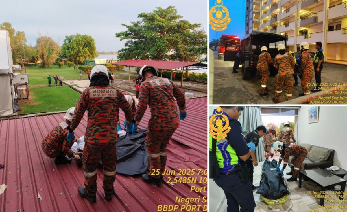 Kredit - Balai Bomba dan Penyelamat Port Dickson - via BERNAMA