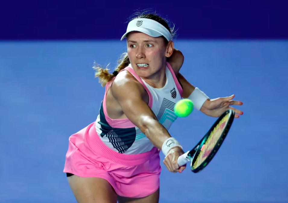 Tennis - WTA 500 - Monterrey Open - Club Sonoma, Monterrey, Mexico - August 21, 2025 Russia’s Ekaterina Aleksandrova in action during her quarter final match against Czech Republic’s Linda Noskova - REUTERSPIX