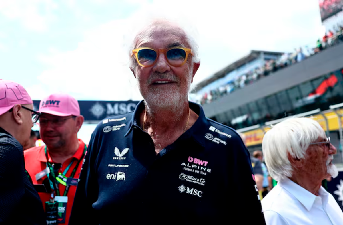 Alpine executive director and de facto team principal Flavio Briatore on the grid ahead of the race REUTERS/Jakub Porzycki
