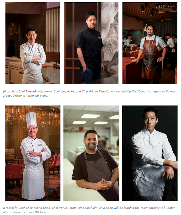 $!Galaxy Macau Presents Tatler Off Menu; Returns with a Stellar Line-up of Chefs to Illuminate Macau as a UNESCO Creative City of Gastronomy