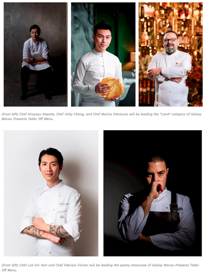 $!Galaxy Macau Presents Tatler Off Menu; Returns with a Stellar Line-up of Chefs to Illuminate Macau as a UNESCO Creative City of Gastronomy