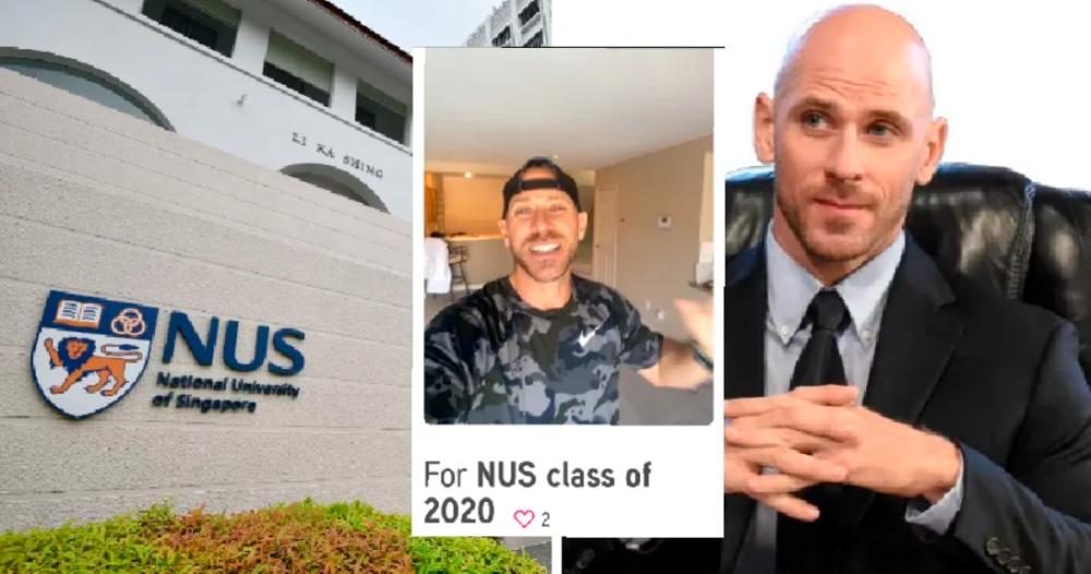 2020 NUS graduates get peculiar congratulations from Johnny Sins