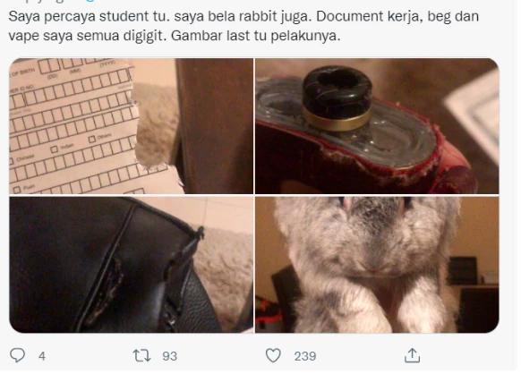 The student’s ‘proof’ of the incident. – SAUDAGAR BUBUR LAMBUK $!The student’s ‘proof’ of the incident. – SAUDAGAR BUBUR LAMBUK