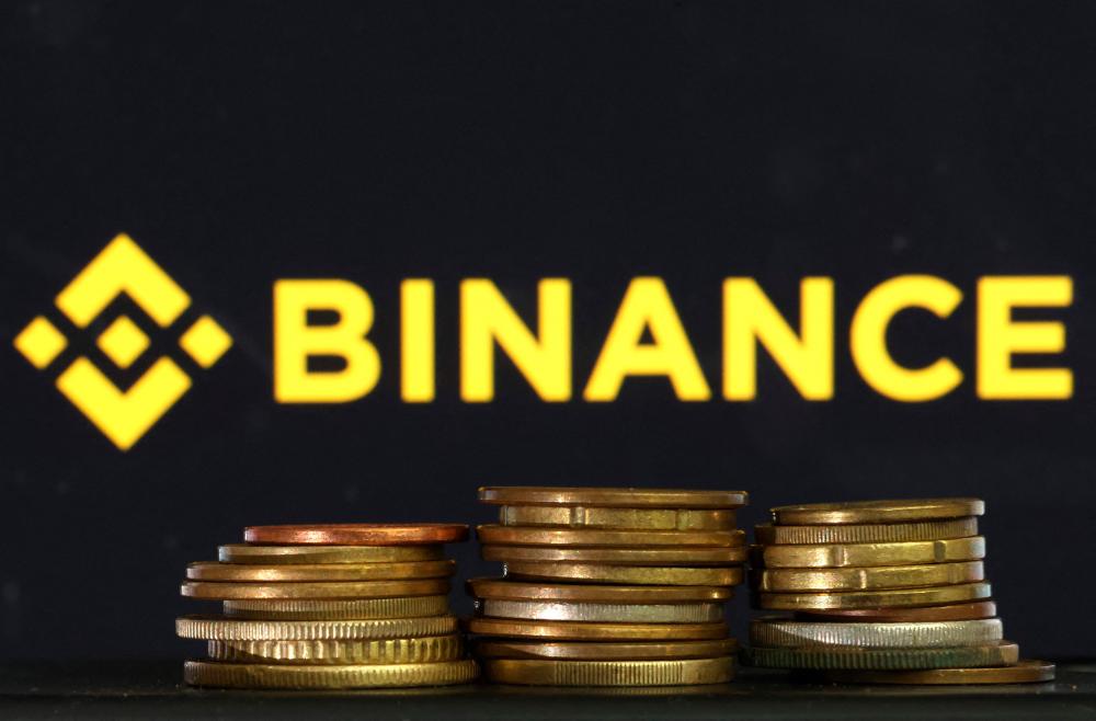 The Binance logo is displayed on a screen in this photo illustration taken on Tuesday, June 6, 2023. – AFPpic