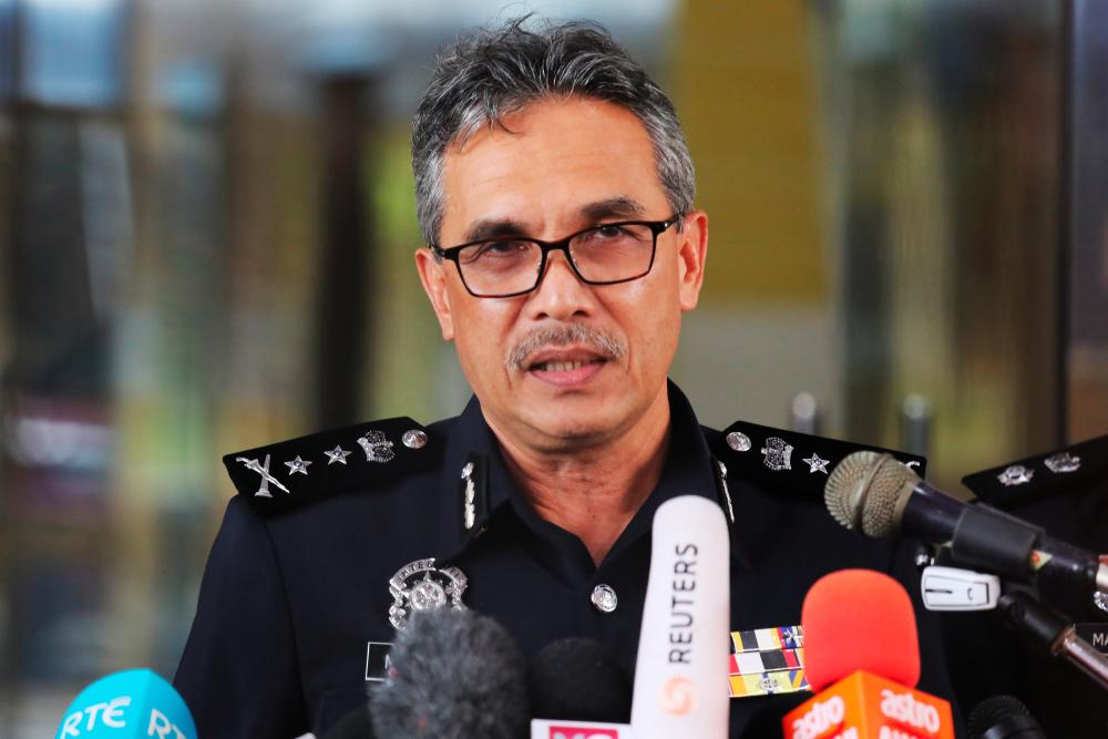 Negri Sembilan state police chief Datuk Mohamad Mat Yusop speaks during a news conference at Negri Sembilan police headquaters in Seremban, on August 15, 2019. - Reuters