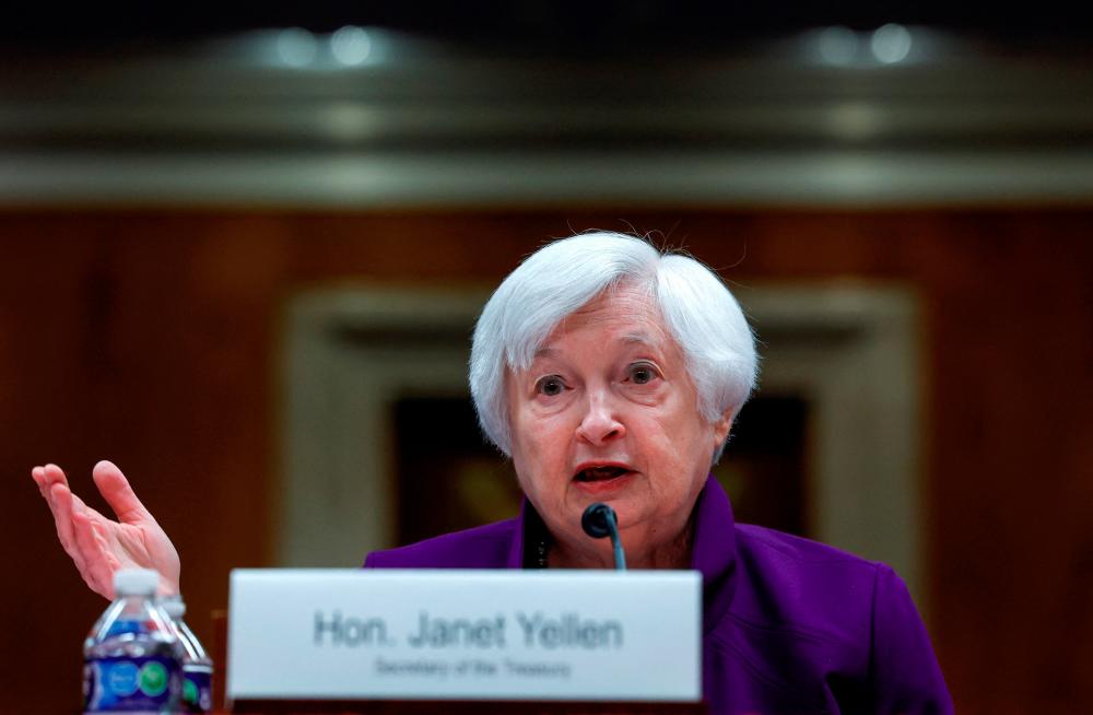 Yellen testifying before a Senate Appropriations subcommittee on Capitol Hill in Washington on Wednesday, March 22, 2023. – Reuterspic