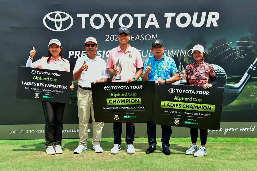 FROM LEFT: Winnie Ng, Nik Mustapha of PGM, Marcus Lim, Dato Ahmad Nor Sabu of PGR, Zulaikha Nasser