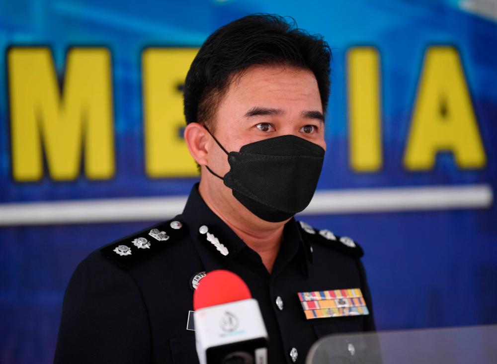 outh Klang district police chief, Cha Hoong Fong. - BERNAMAPIX