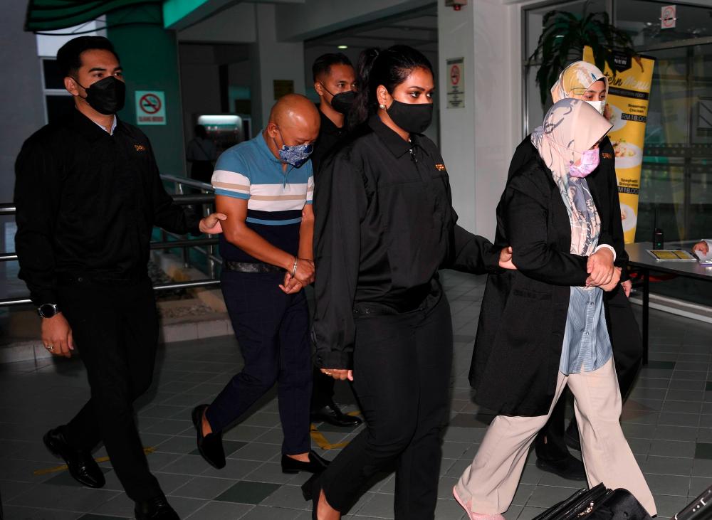 Hazliza Md Salleh and Shahril Nizam Mokhtar, both 48, pleaded not guilty to all the charges, which were read out separately before Judge Rozilah Salleh/BERNAMAPIX